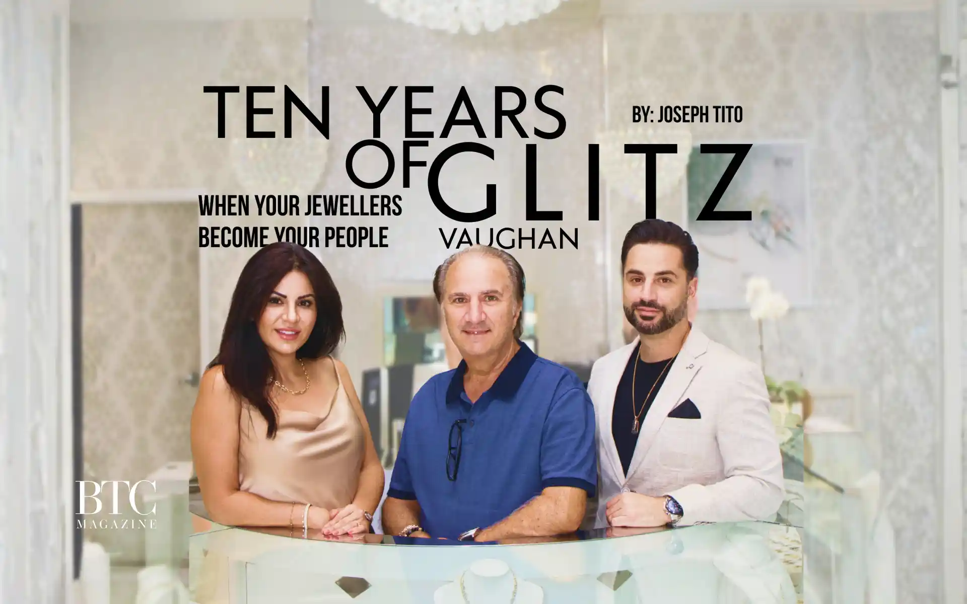 Sparkling jewelry display Glitz Jewellery anniversary