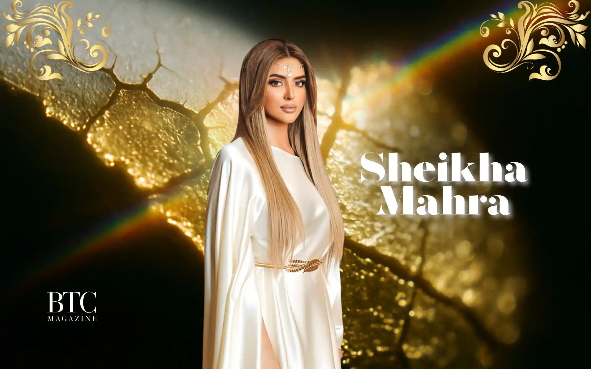 Sheikha Mahra Al Maktoum regal formal portrait