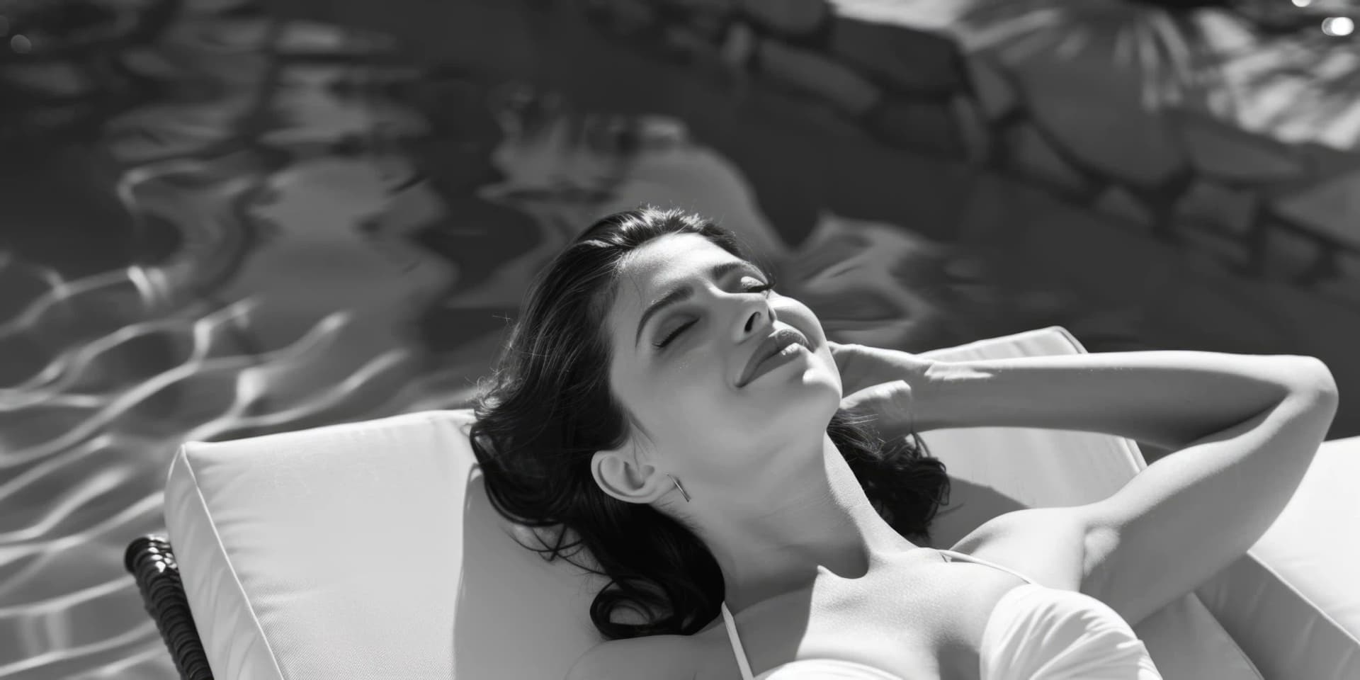 Iced cocktail with lemon garnish resting on sand beside glistening ocean shoreline, food travel destinations culinary tourism and global cuisine adventures