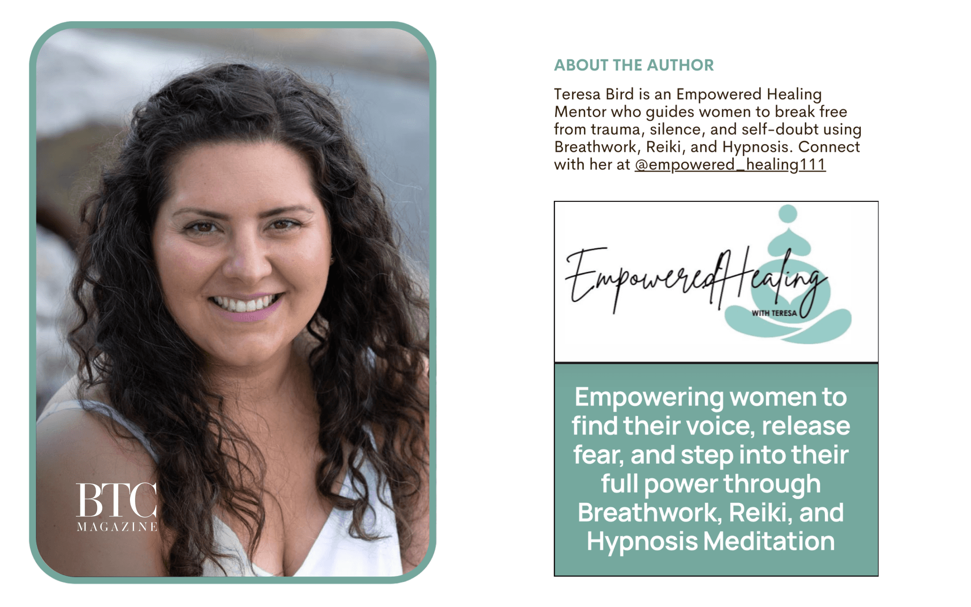 Teresa Bird Empowered Healing Mentor
