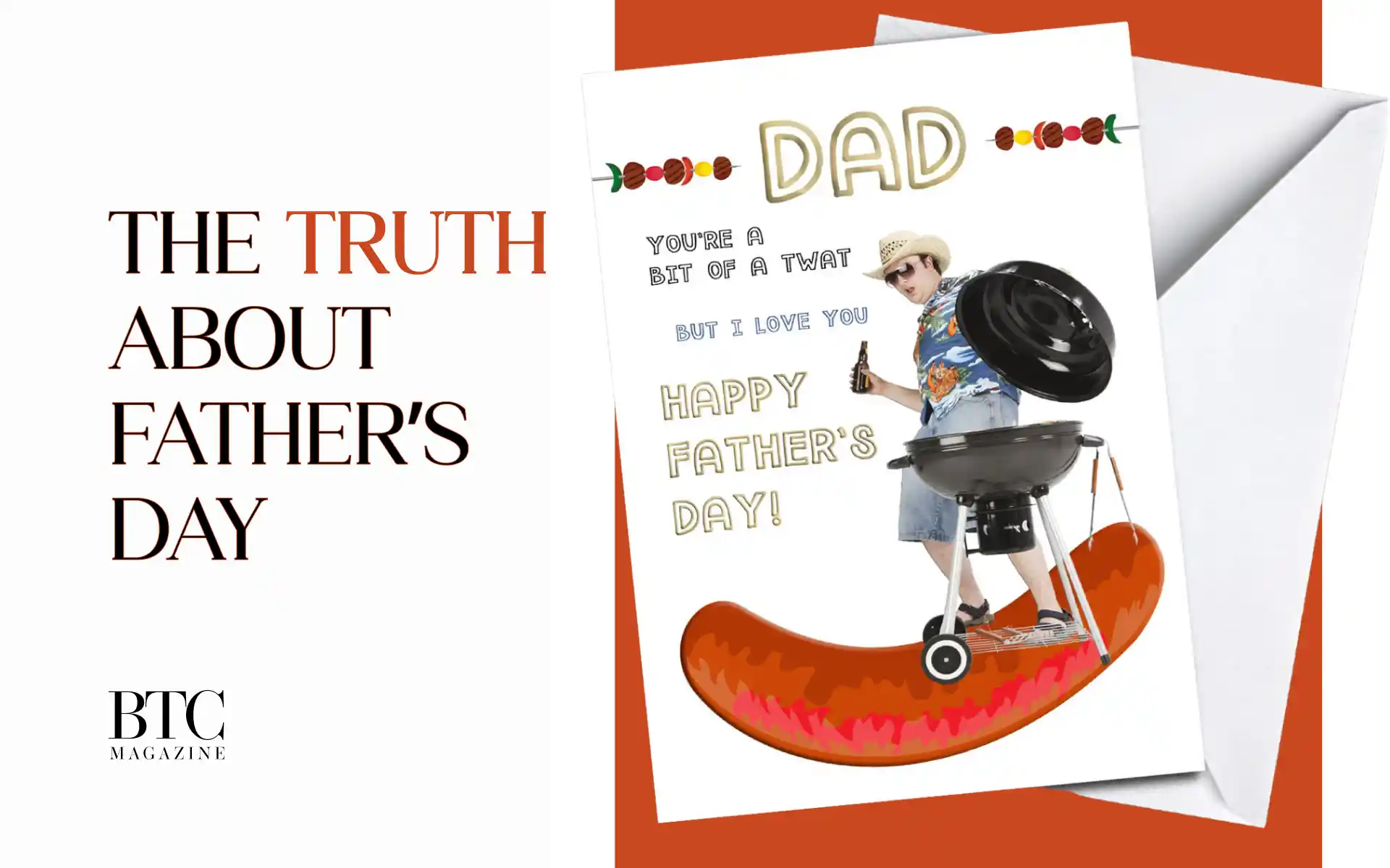 Man looking out window Father’s Day card