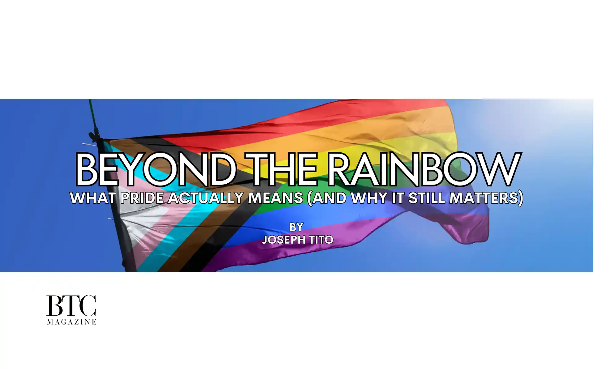 Pride parade participants marching joyfully