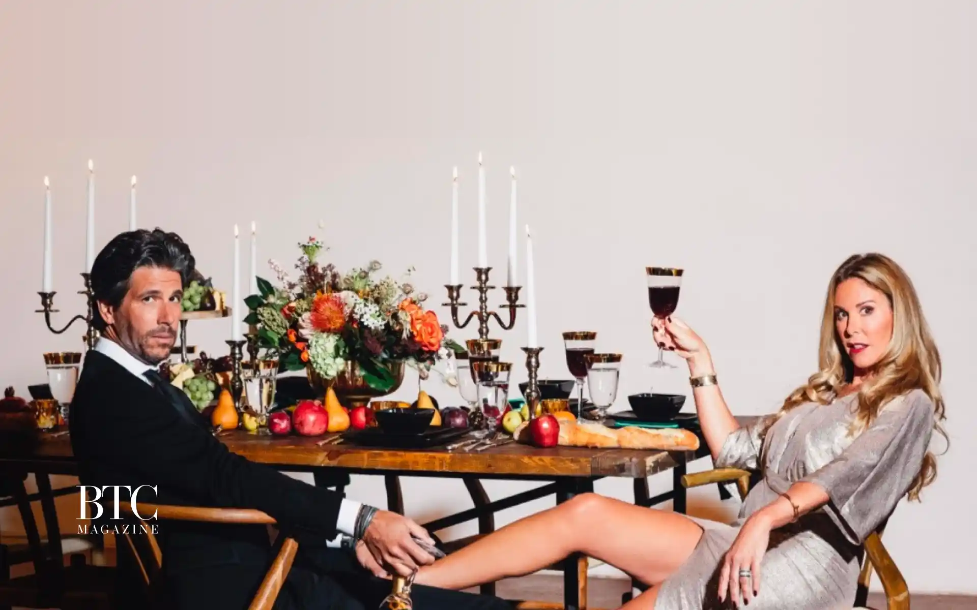 Beautifully styled summer outdoor party table