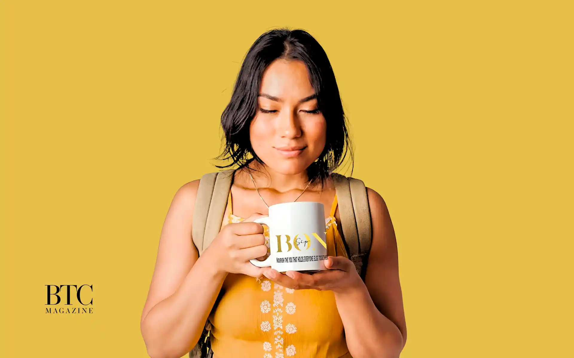 Steaming bowl of golden bone broth autumn