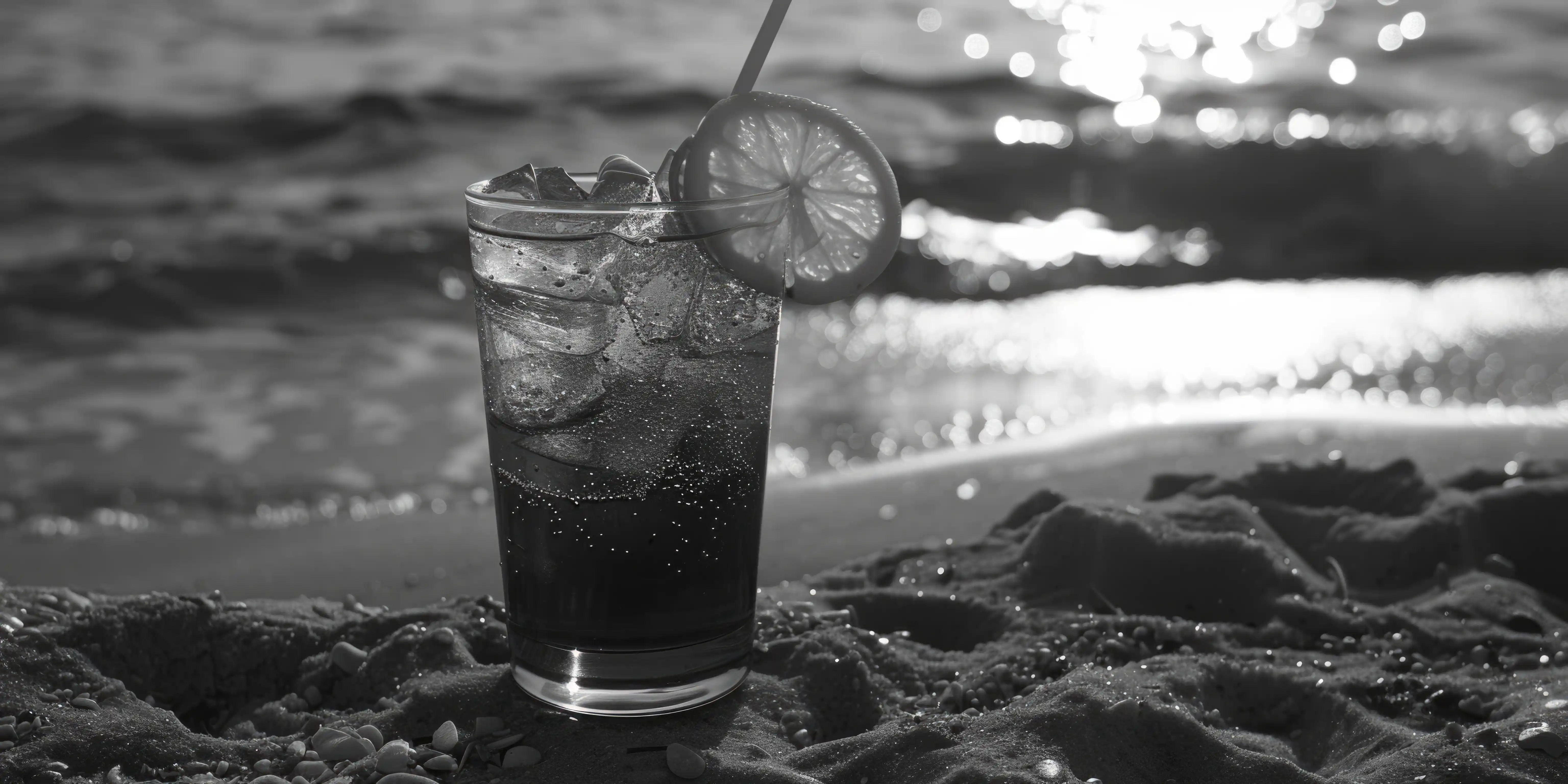Straw sun hat and aviator sunglasses on sandy beach beside ocean waves, best travel destinations beach getaway and women's travel guide